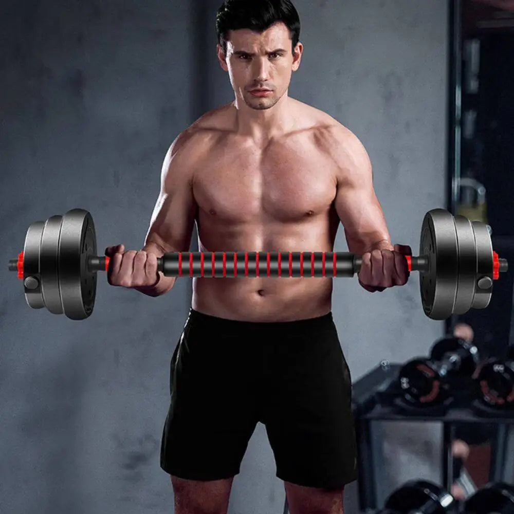 Kettlebell adjustable dumbbell with bar
