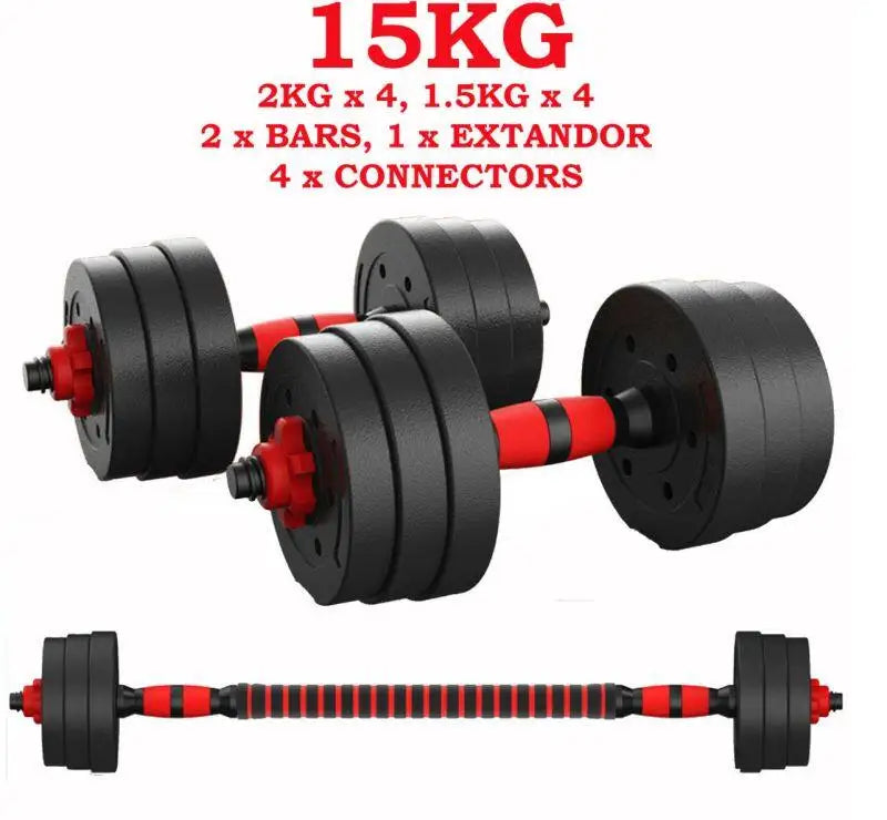 Kettlebell adjustable dumbbell with bar