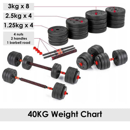 Kettlebell adjustable dumbbell with bar